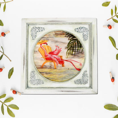 Front view of the sturdy 12x12 inch photo frame.