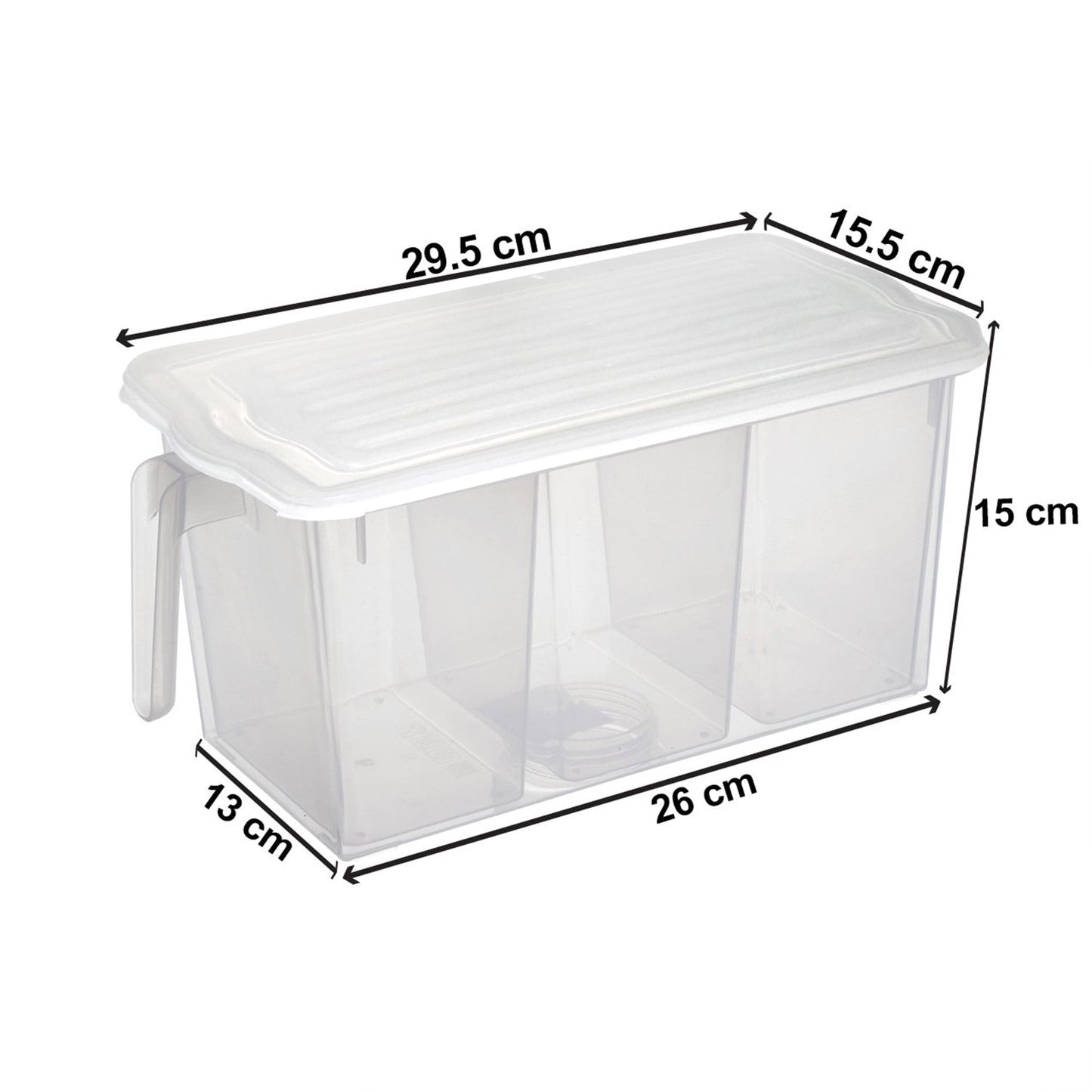 Close-up of the fresh-keeping box showing its secure airtight lid.