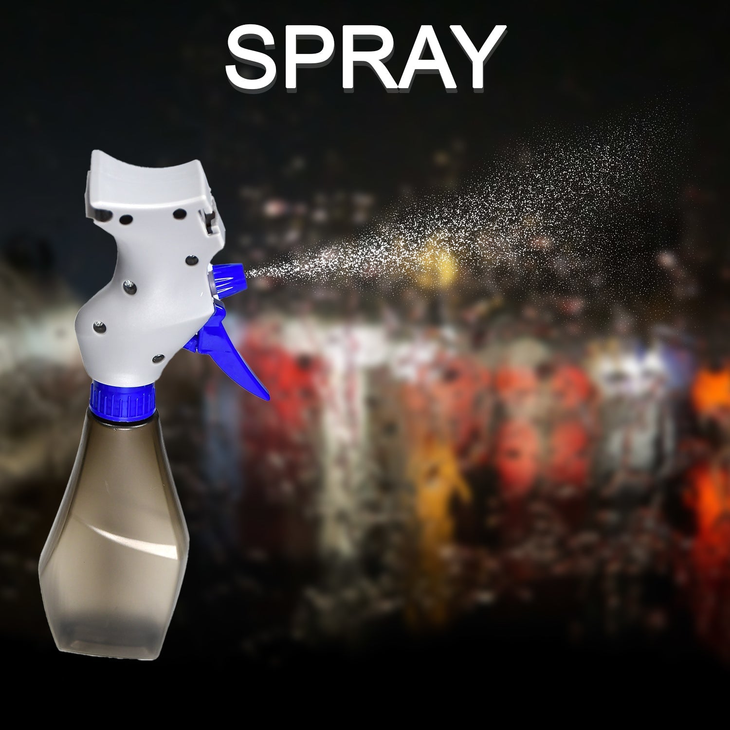 Side view of the multipurpose spray type glass cleaner brush.