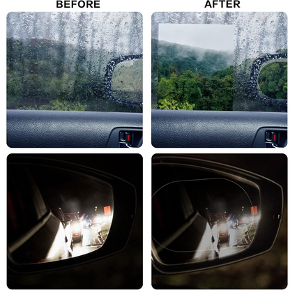 Size reference of anti-fog rearview mirror protective film for cars