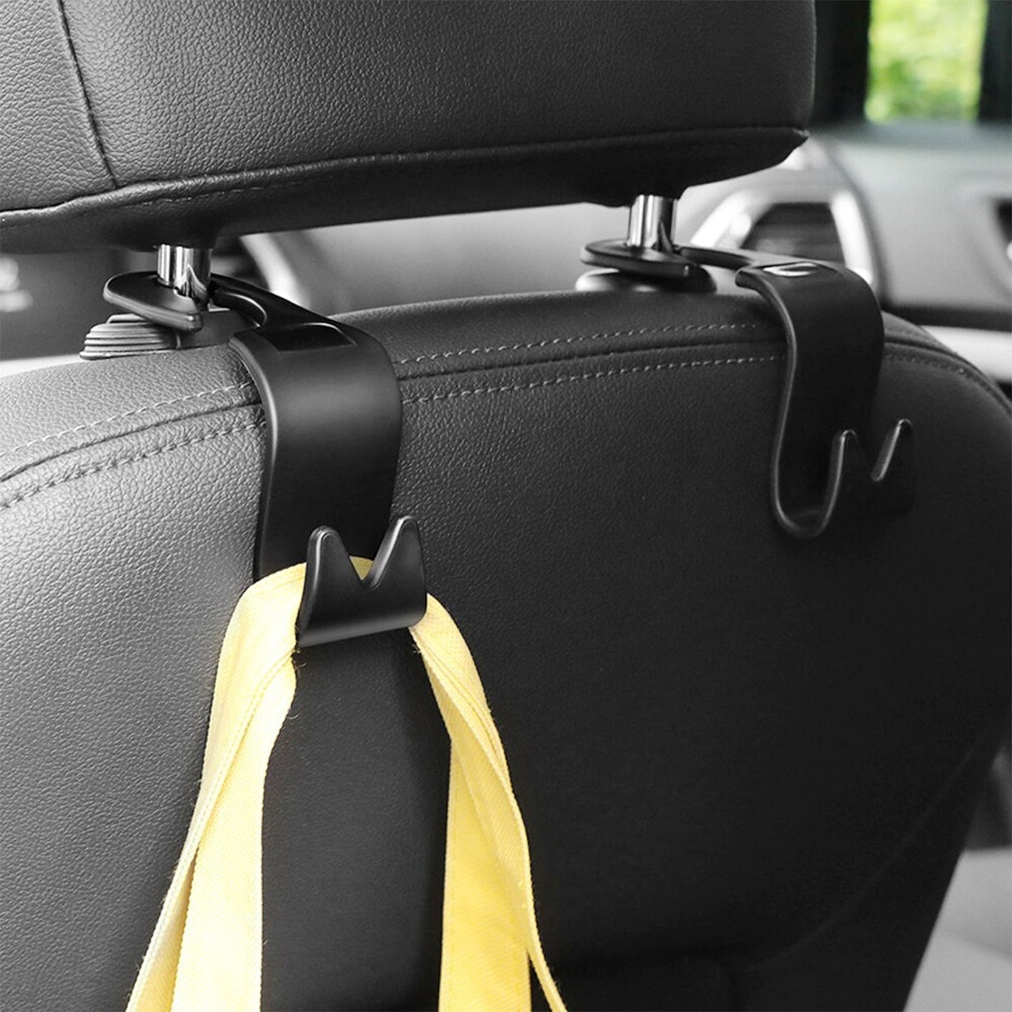 Velvet Wheels Car Backrest Hanger designed for universal car fitting.