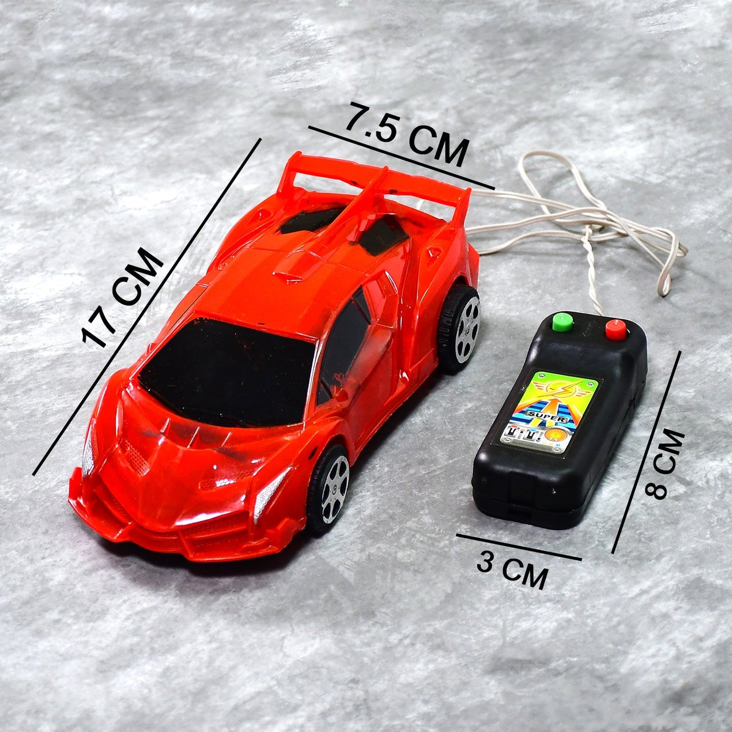 Dynamic angle of the simulation car with its easy-to-use remote control.