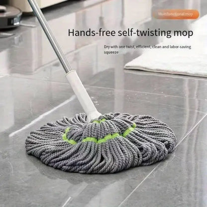 Microfiber Self Wringing Twist Mop with Adjustable Handle Floor Cleaning Mop Twist & Squeeze Wet and Dry Mop for Home and Office
