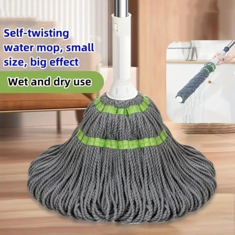 Microfiber Self Wringing Twist Mop with Adjustable Handle Floor Cleaning Mop Twist & Squeeze Wet and Dry Mop for Home and Office